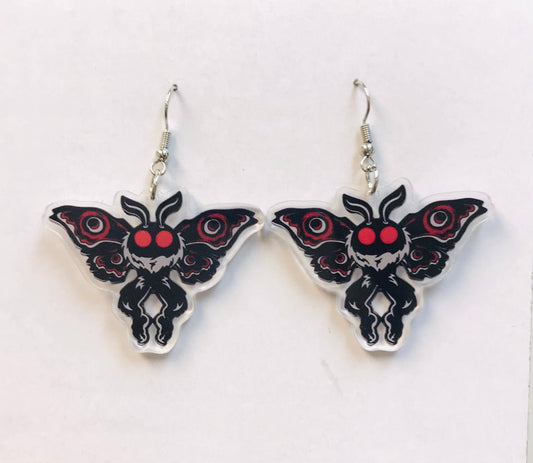 Mothman Cryptid Creature Earring