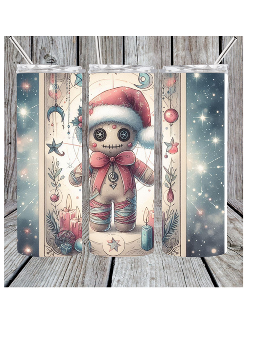 Christmas voodoo doll tumbler