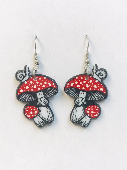 Cottagecore Mushroom  Earrings