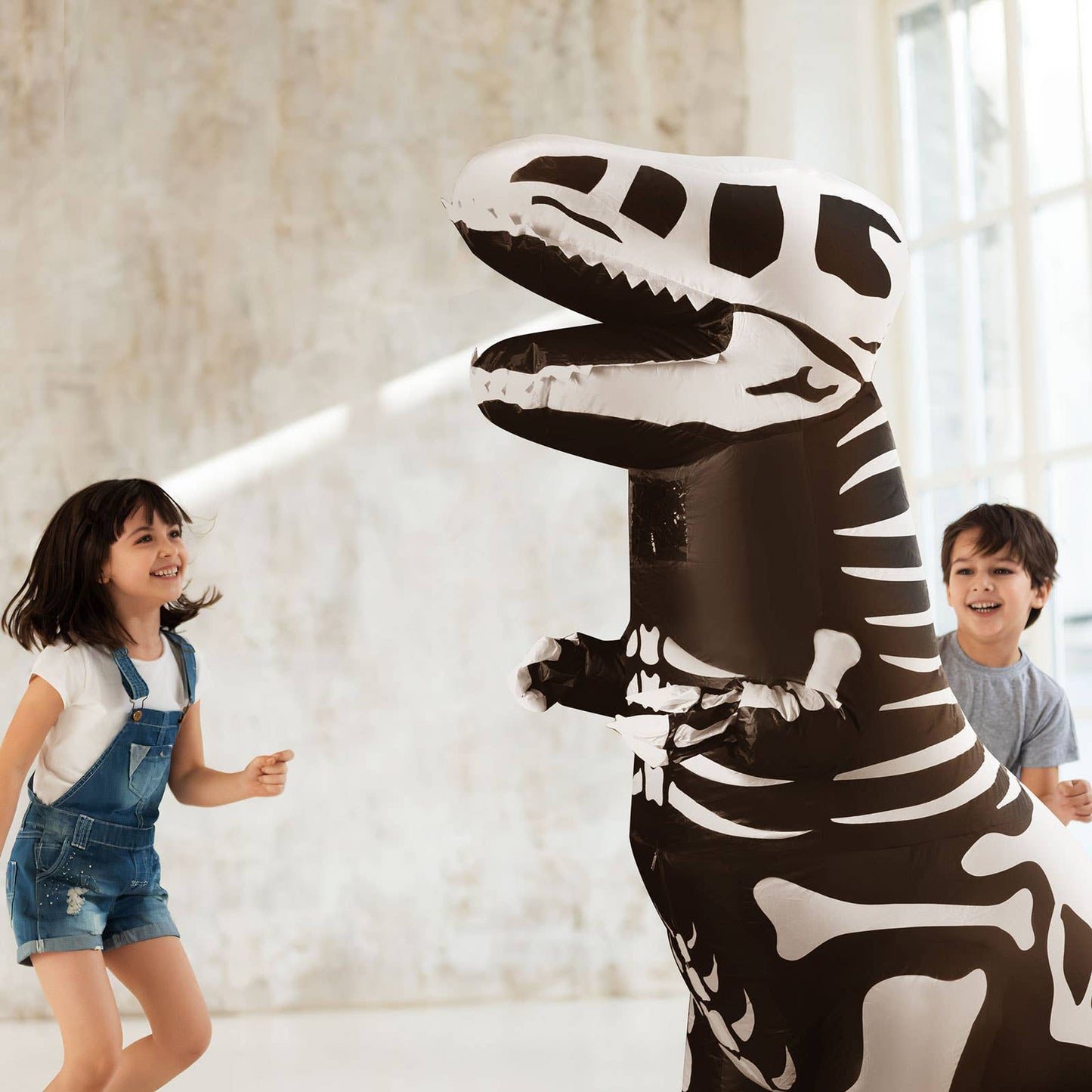 Inflatable Dinosaur Halloween Costume Body Skeleton T-Rex