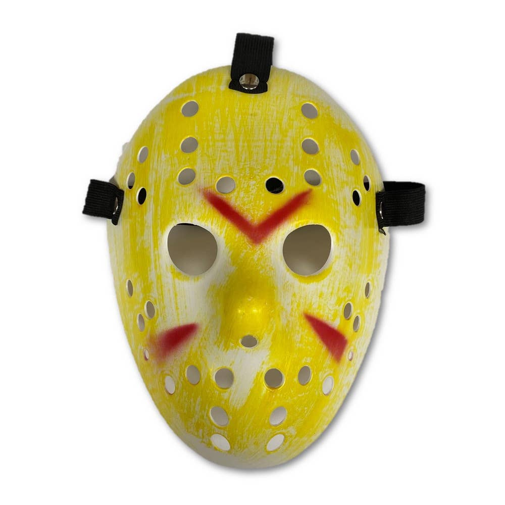 Yellow Hockey Mask Halloween Accessories Jason Cosplay