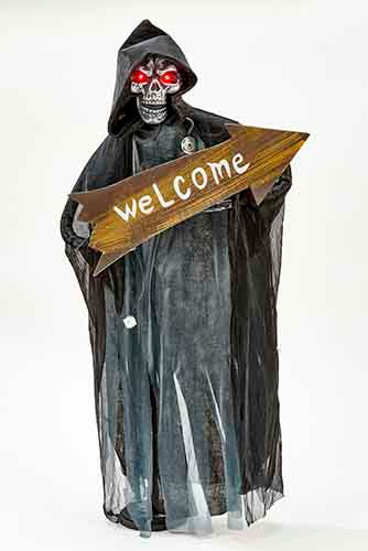 31 inch Light Up Reaper with Welcome Sign