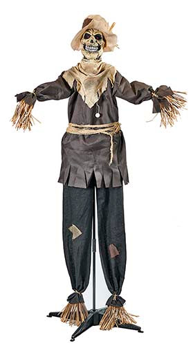 71 inch Standing Animated Shaking Scarecrow