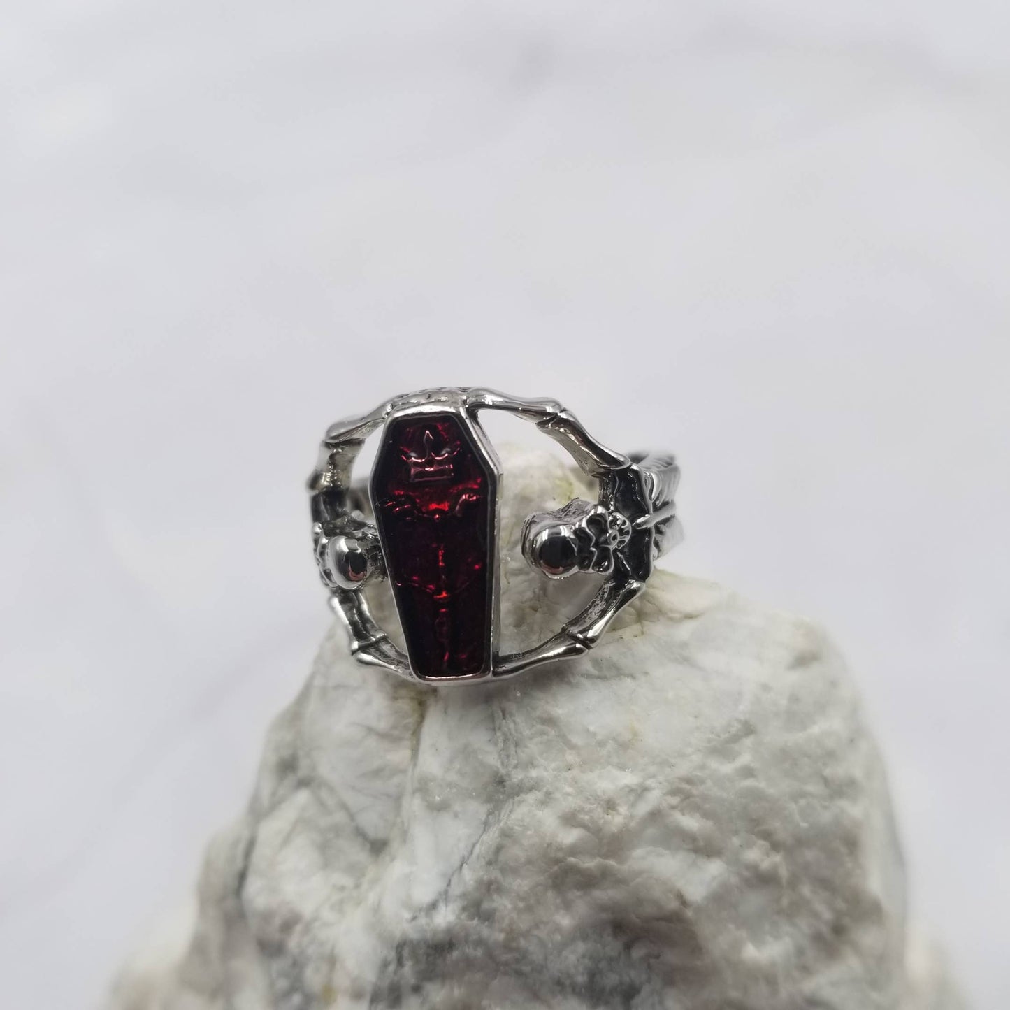 Skull Coffin Ring