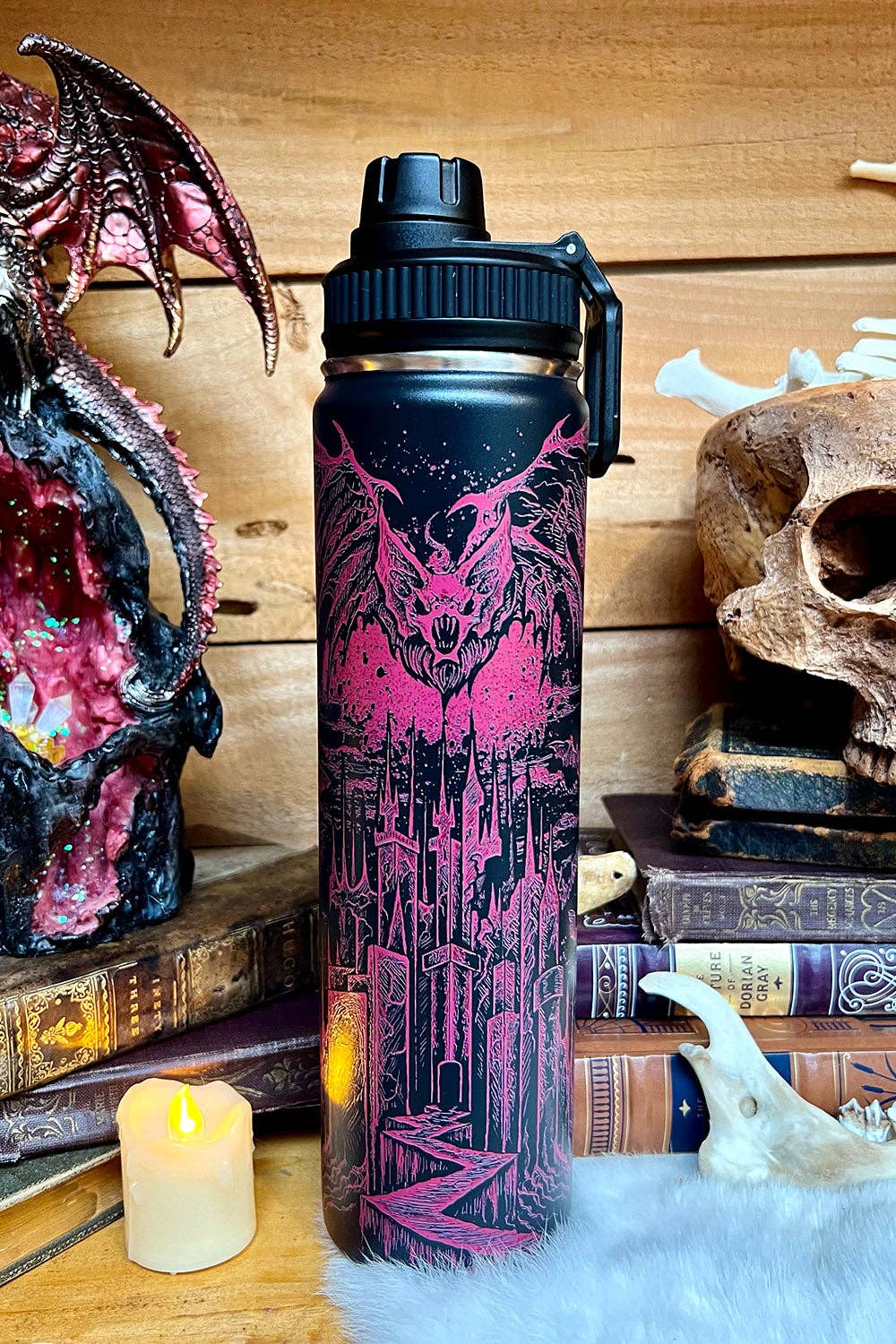 Vampire Castle 24 Oz Water Bottle