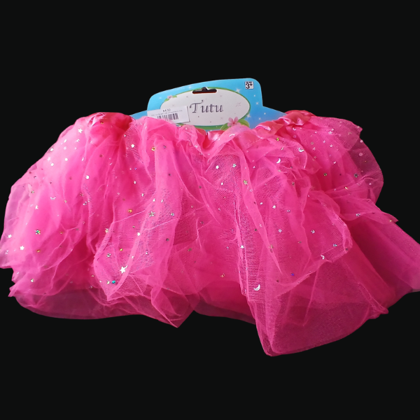 Kids Tutu 3-Layer Tulle w/Sequin Stars