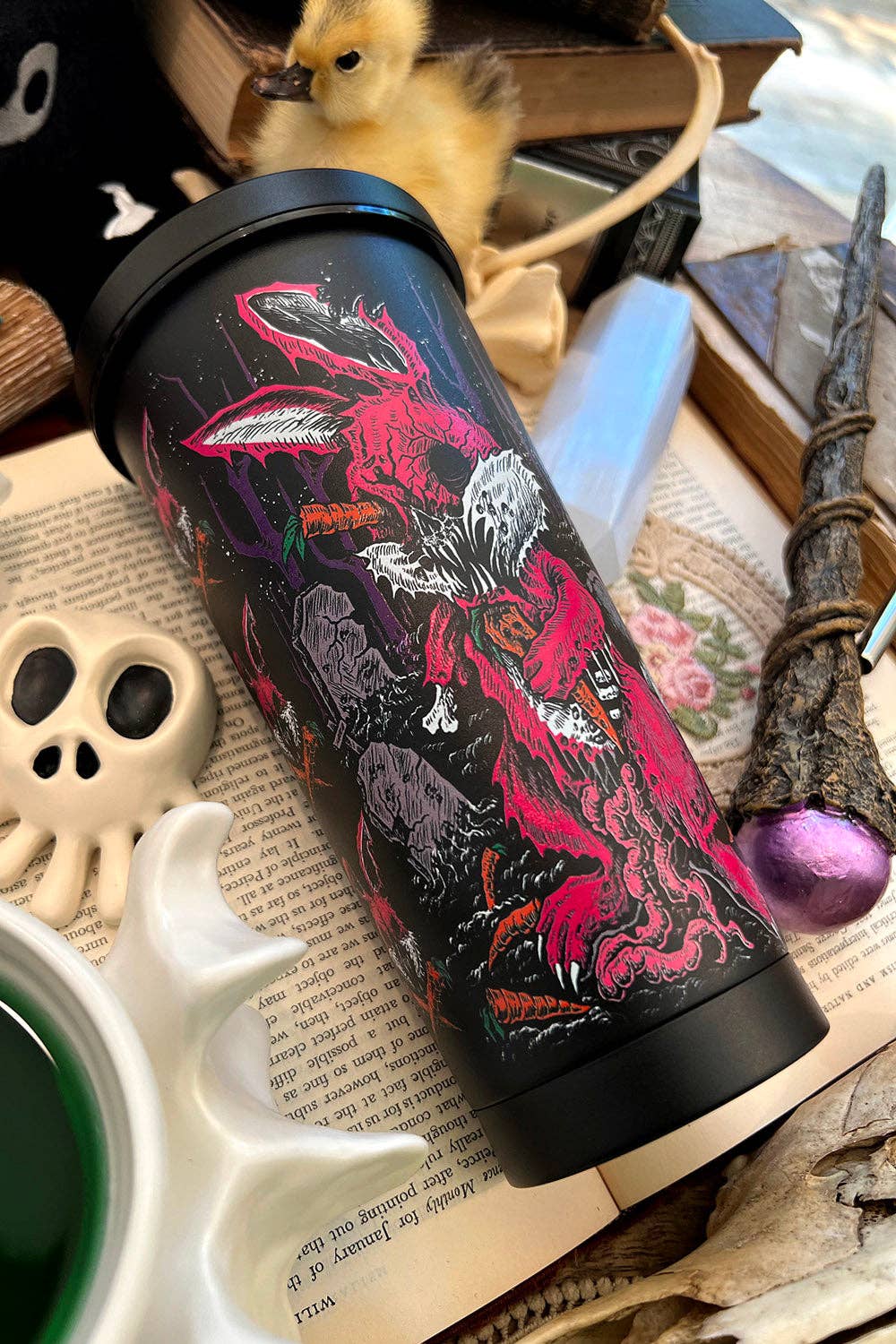 Zombunny Cold Brew Tumbler with Straw