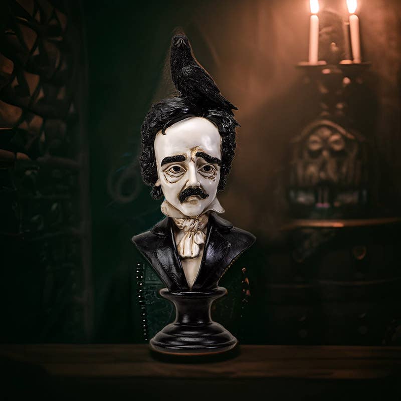 Quoth the Rave, Edgar Allen Poe Bust