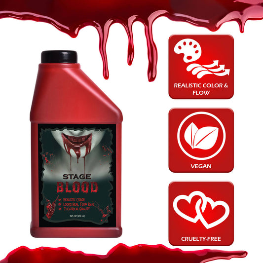 Fake Blood - 16 oz Realistic Edible Stage Blood