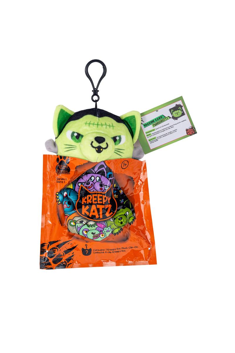 Kreepy Katz 4 inch Clip-On Cat Plush Mystery Bag