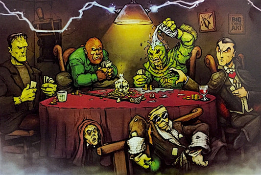 Monsters Playing Poker (Big Chris Art)