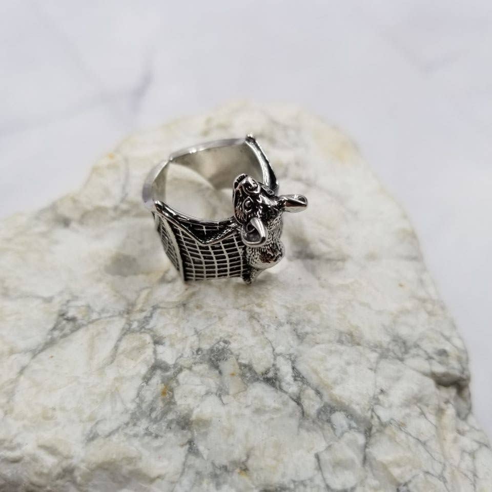 Goth Bat Ring