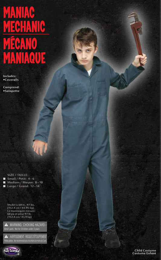 Maniac Mechanic Child Costume