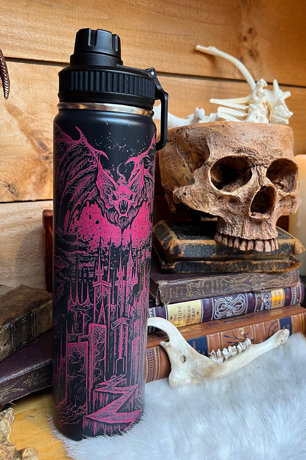 Vampire Castle 24 Oz Water Bottle