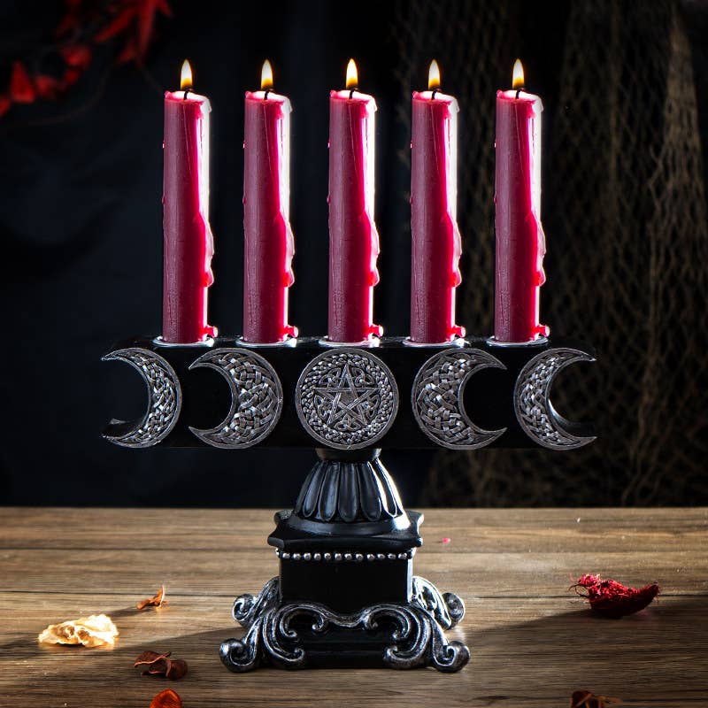 Triple Moon Candleholder