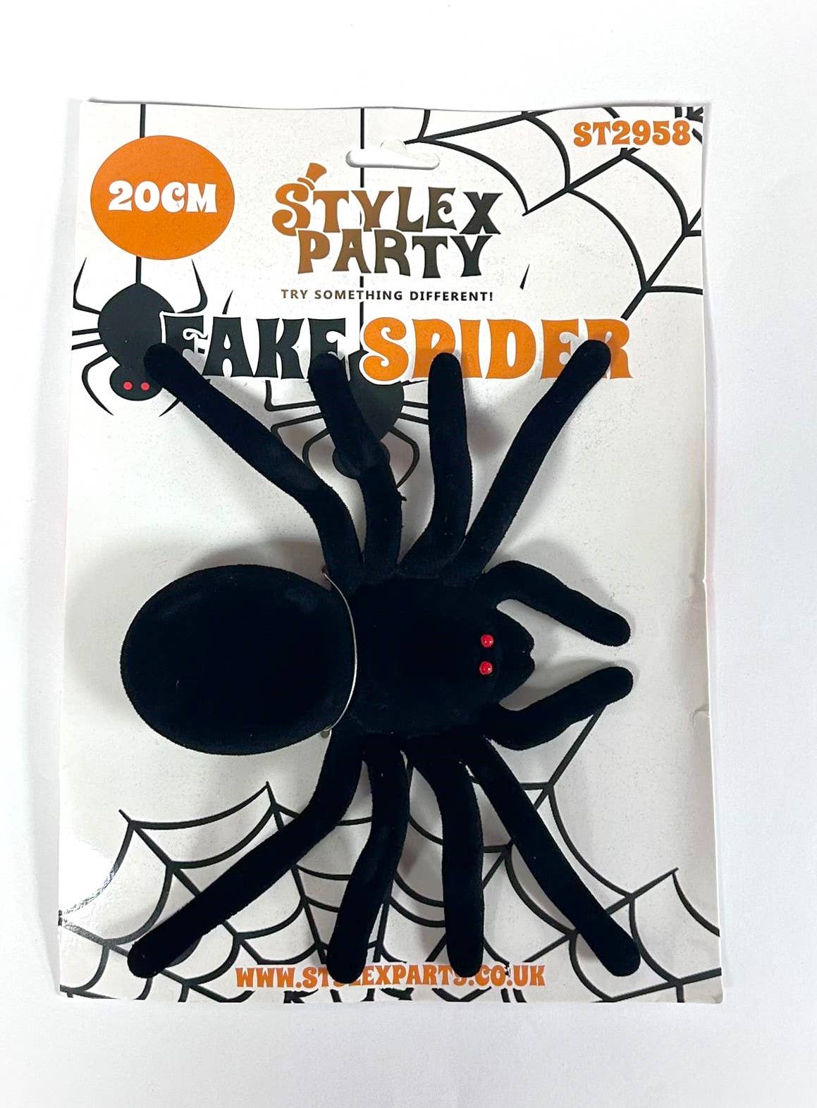 Giant 20cm Black Spider - Halloween Prank/Gag Gift