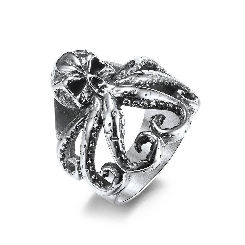 Octopus Titanium Steel Ring