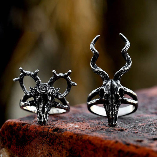 Dark Sheep Skull Ring