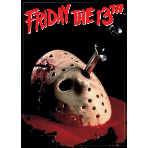 Friday the 13th Mask with Blood Magnet