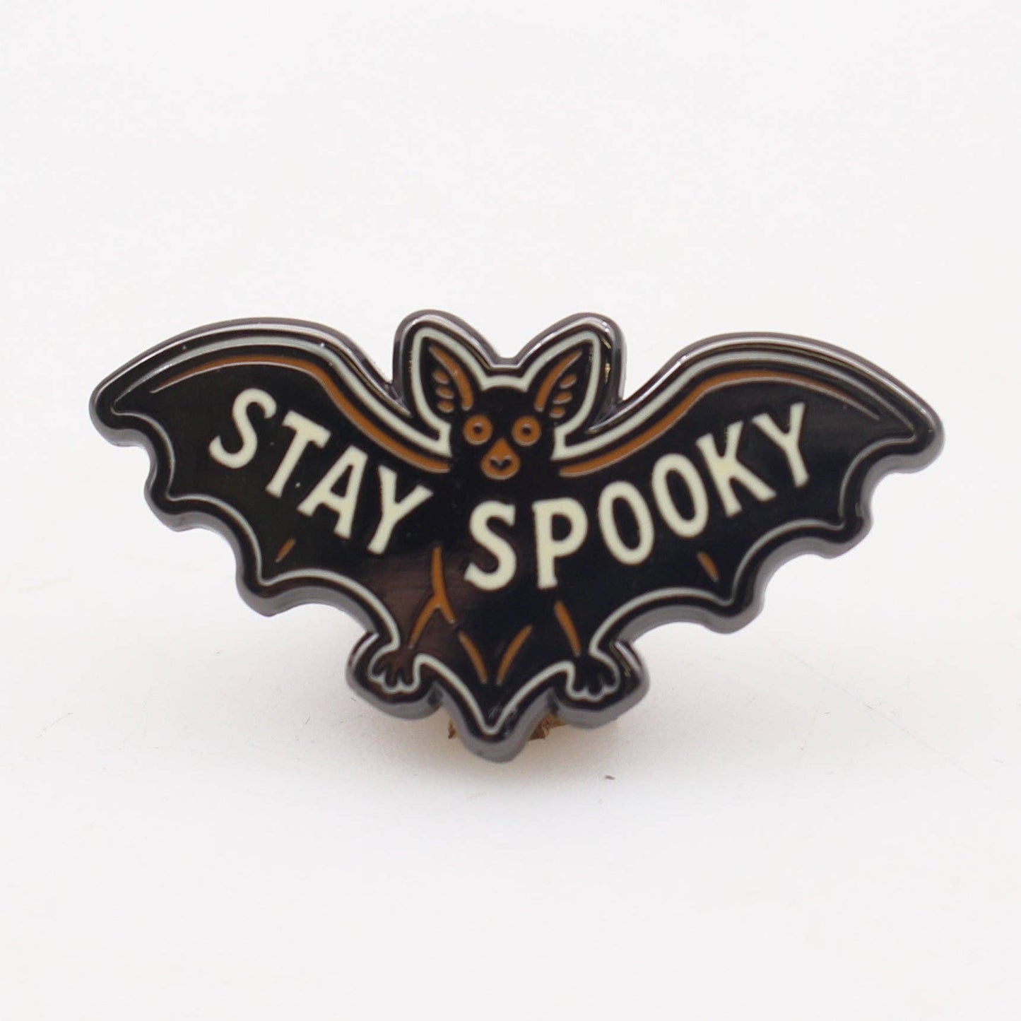 Stay Spooky Bat Enamel Pin