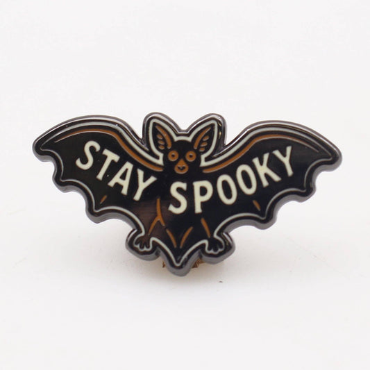 Stay Spooky Bat Enamel Pin
