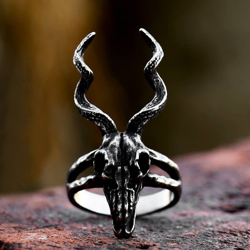 Dark Sheep Skull Ring