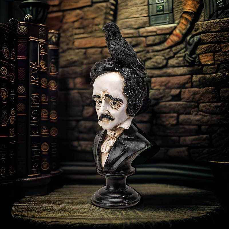 Quoth the Rave, Edgar Allen Poe Bust