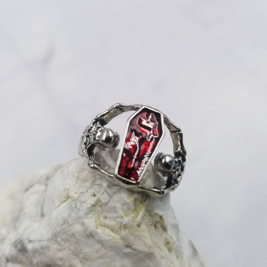 Skull Coffin Ring