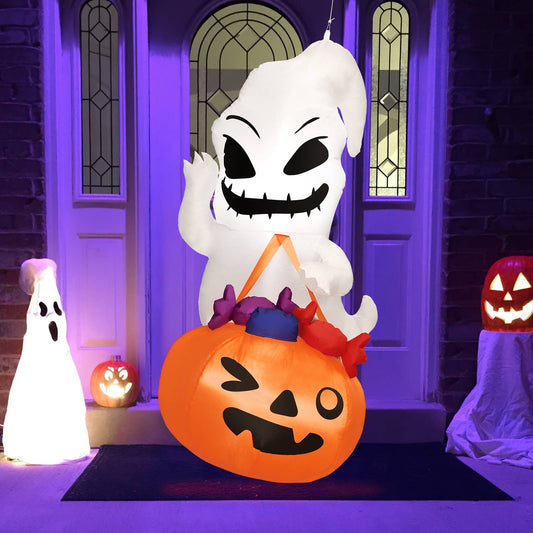 LED Ghost Inflatable with Treat Bag - Halloween Edition