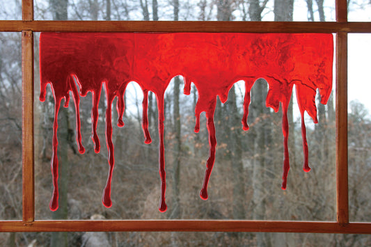 3D Bloody Gel Window Clings 18" Wide