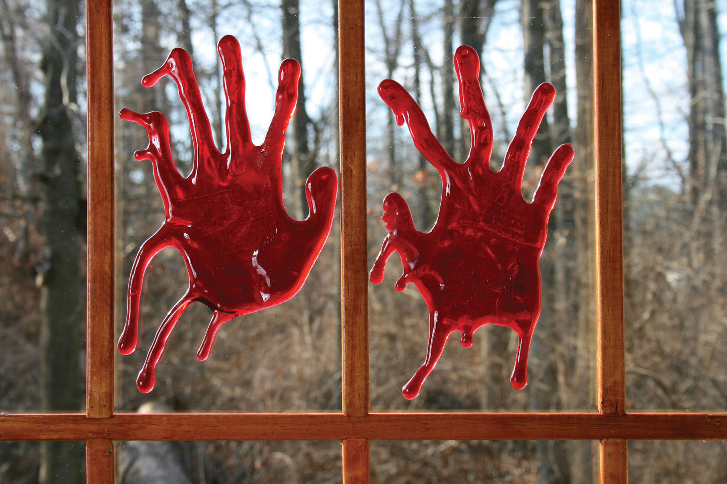 3D Bloody Gel Window Clings 18" Wide