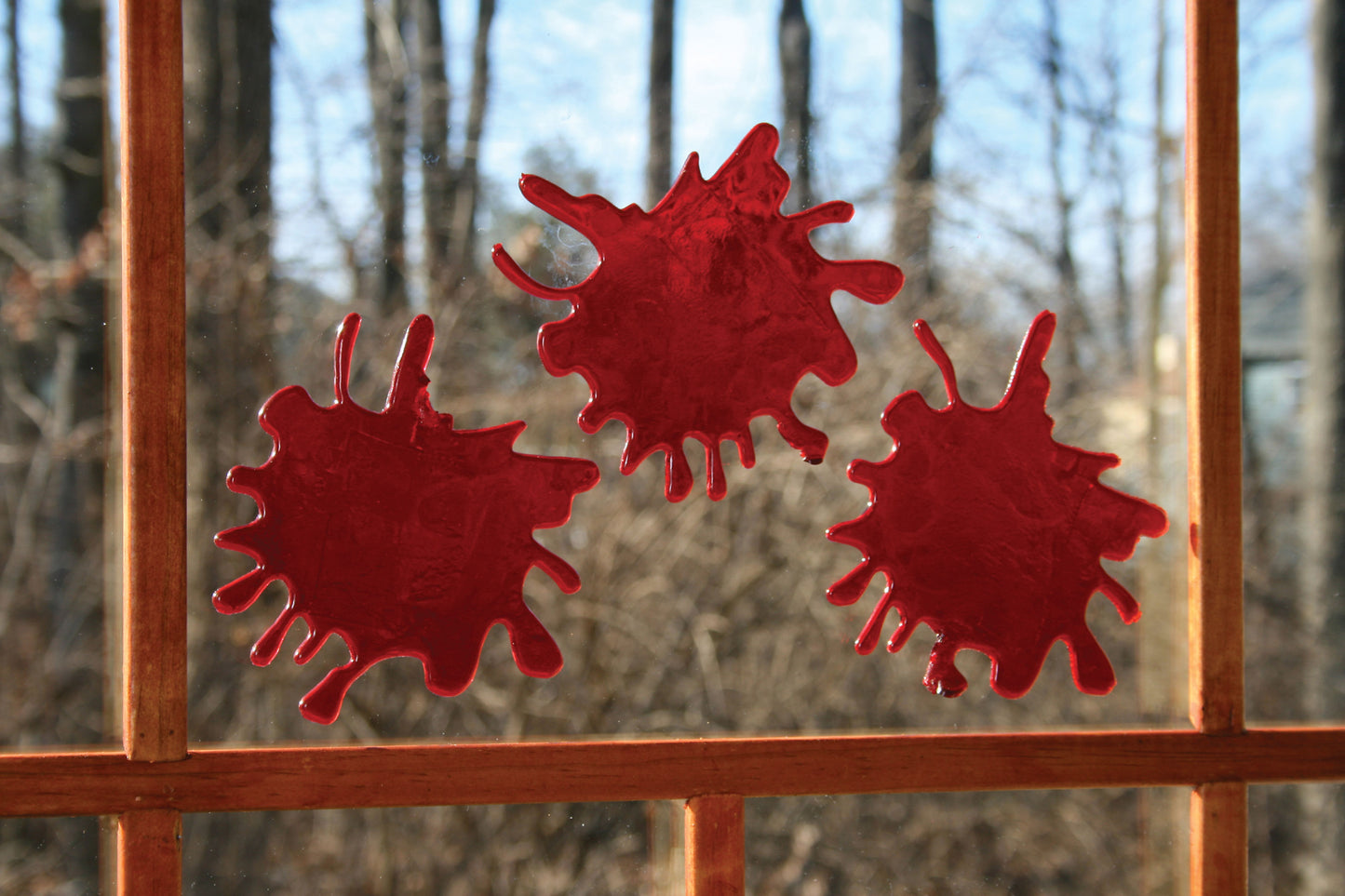 3D Bloody Gel Window Clings 18" Wide