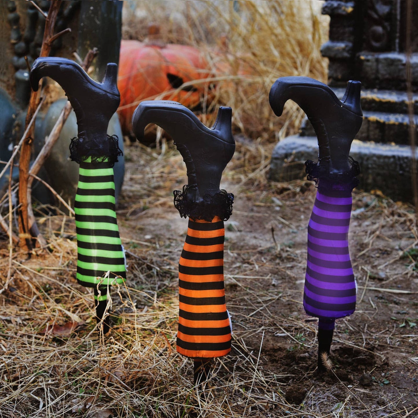 3 PCs Halloween Witch Leg Lights