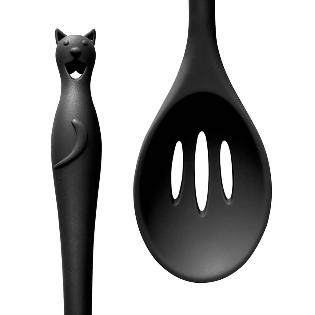 Alchemy Gothic Cat's Kitchen Slotted Spoon