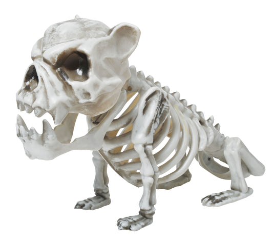 13" Skele-Bull Dog Decor