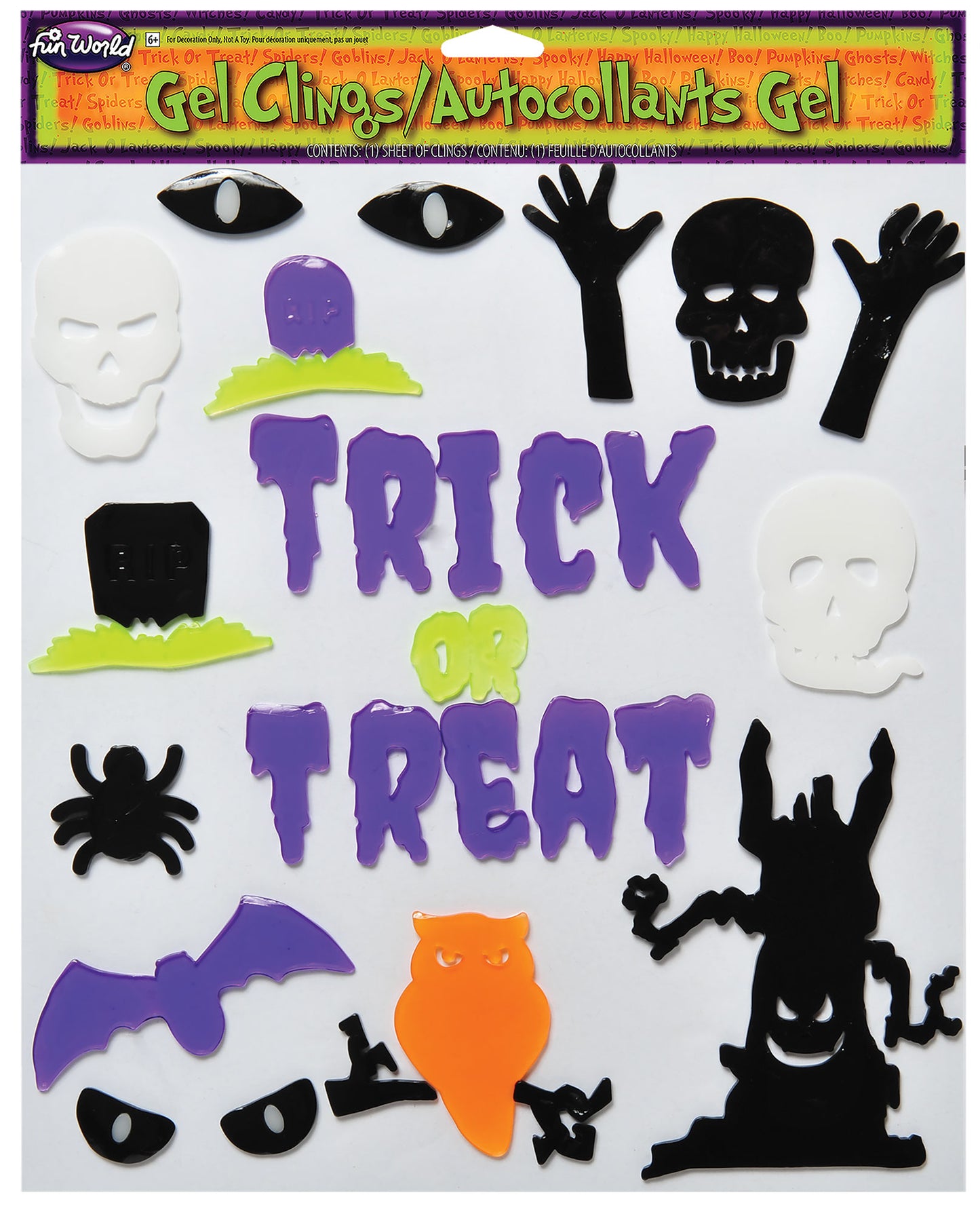Halloween Window Gel Clings