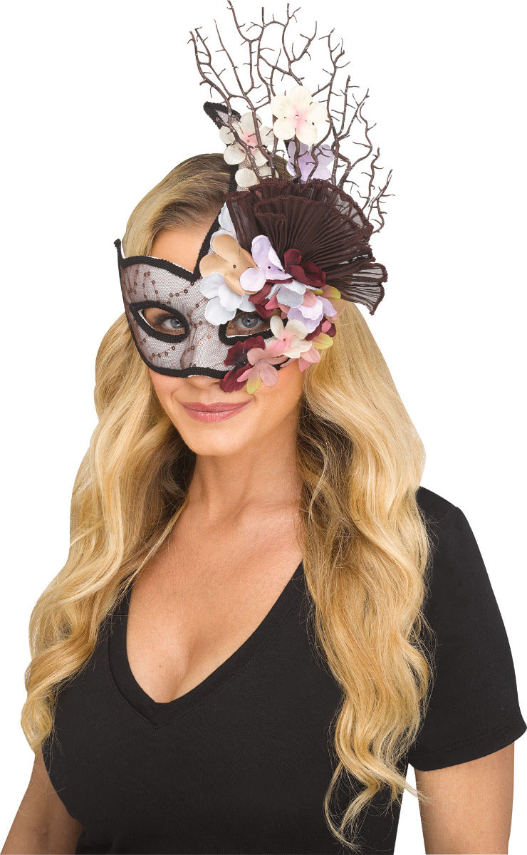 Flowery Masquerade Mask
