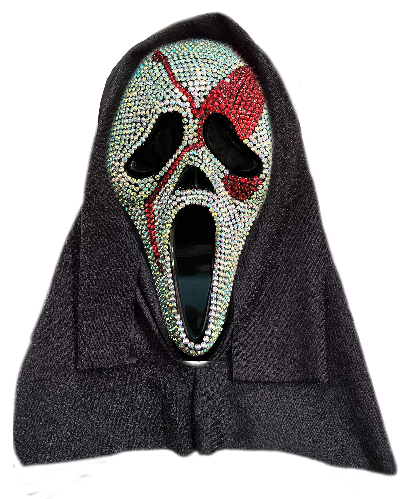 Ghost Face Bling Mask