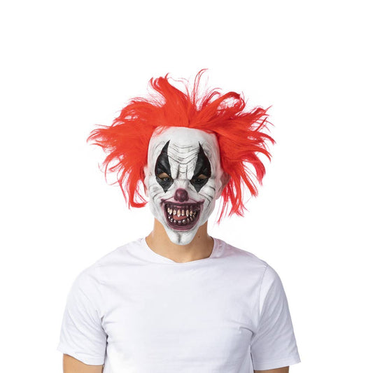 Evil Clown Latex Mask Halloween Fancy Dress Costume