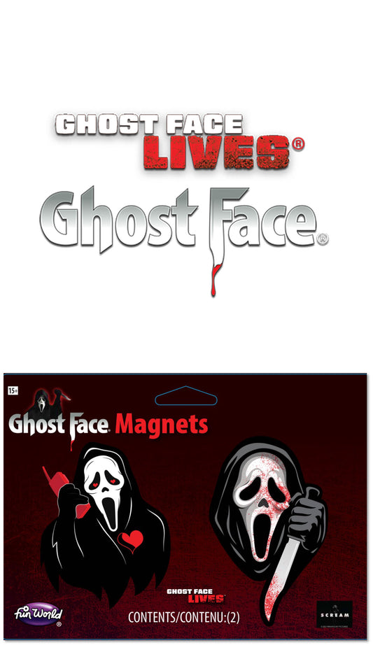 Ghost Face Magnets 2 Pk