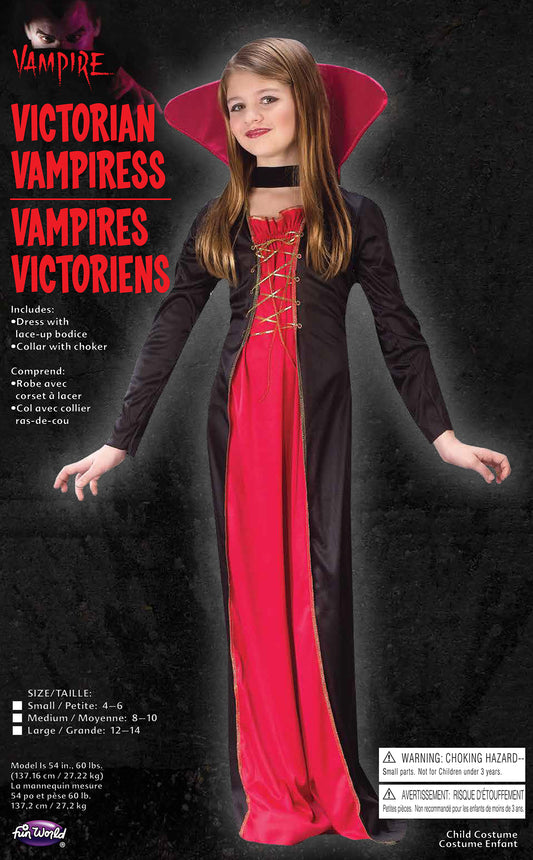 Victorian Vampiress Child Costume