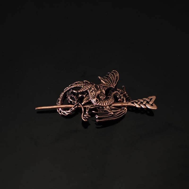 Viking Dragon Hair Stick Retro Nordic Hair Accessory