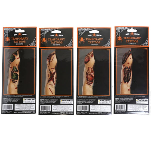 Temporary Tattoo 2Pk Arm Wound