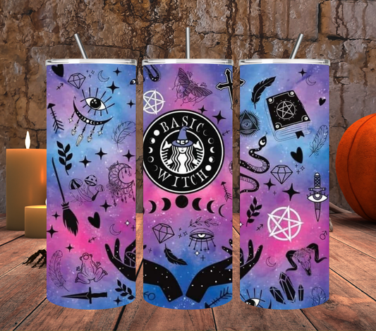 Basic Witch 20 oz Skinny Tumbler