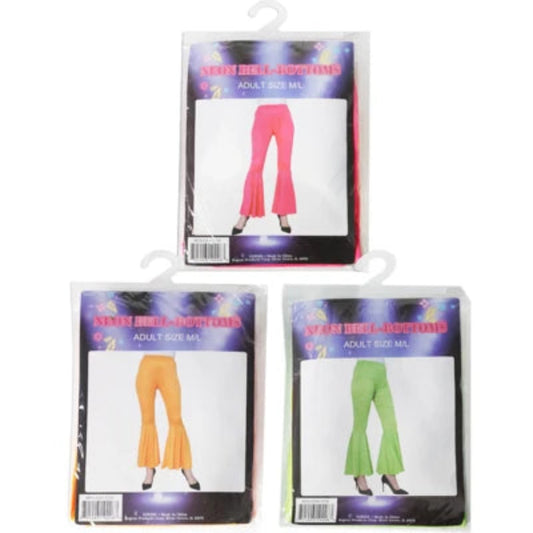 Neon Bell Bottoms Adult