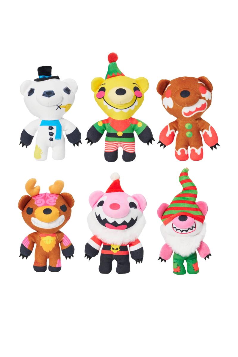 5 inch Plush Coffin Deddy Bears Christmas Holiday Edition