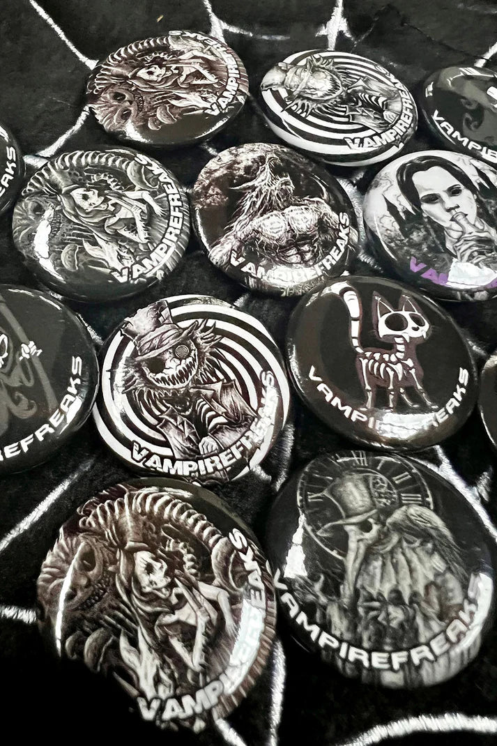 VampireFreaks Buttons- 5 Pack