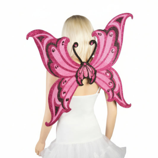 Glitter Wings Hot Pink and Black