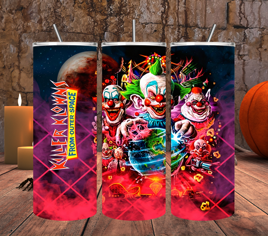 Killer Klowns 20 oz Skinny Tumbler