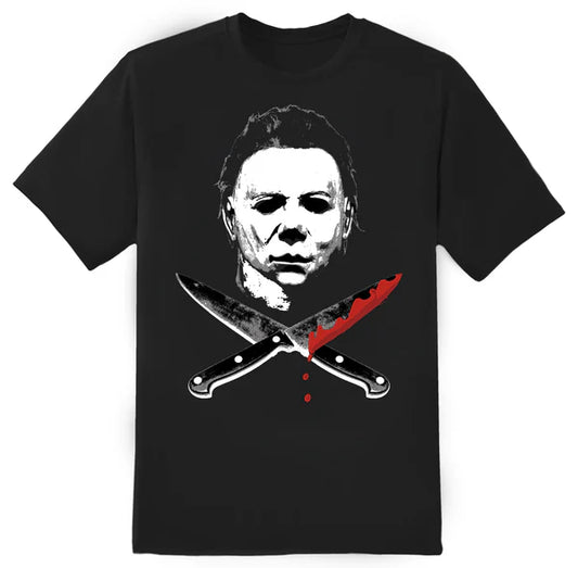 Michael Myers Cross Knives T-Shirt